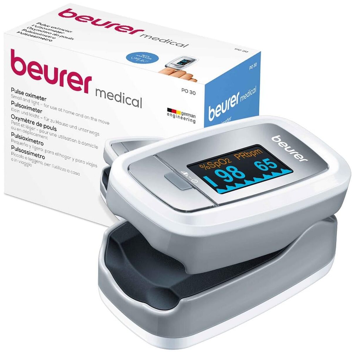 Beurer PO 30 : l'essentiel sur l'oxymètre de pouls digital