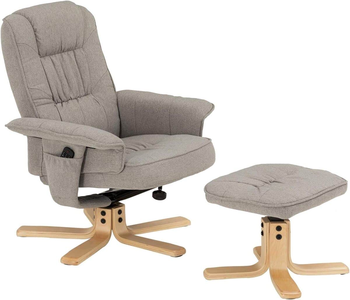 Avis : fauteuil de relaxation IDIMEX Charly avec repose-pieds pouf, confort garanti