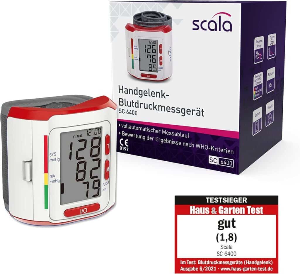 Test du tensiomètre scala SC 6400 : efficacité au poignet