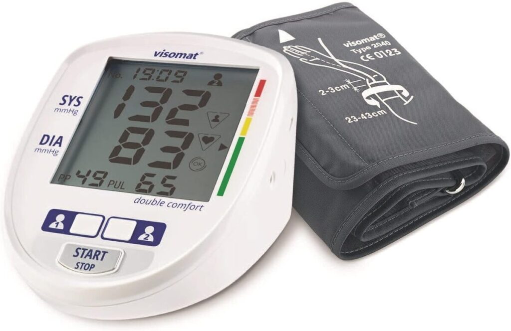 Test du tensiomètre de bras visomat 24050 Double comfort