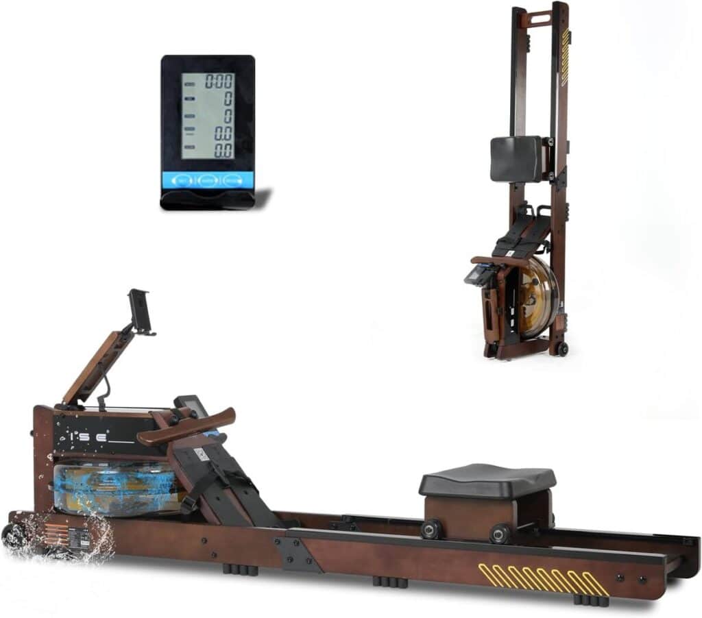 Test : rameur pliable ISE à eau, un équipement fitness innovant