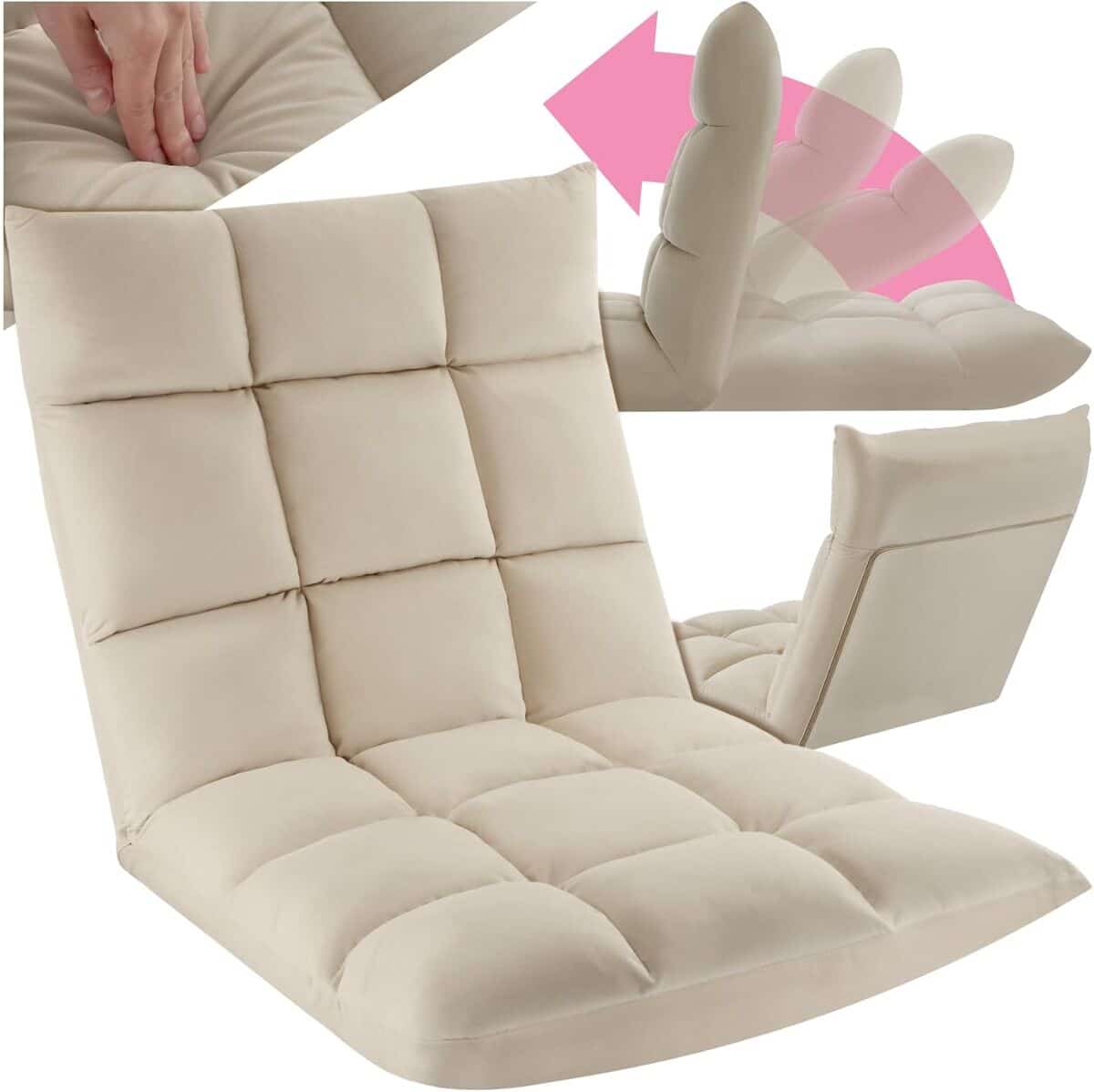 Avis : tecTake® Fauteuil Relax XXL Velours 2en1, confort et polyvalence