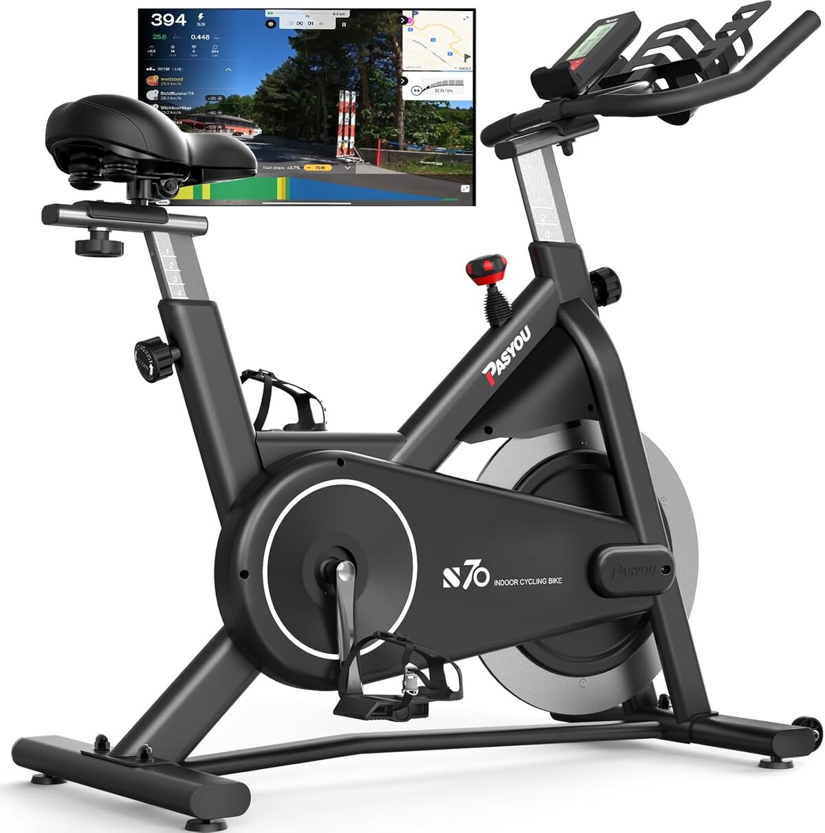 Test du PASYOU S70 : vélo de fitness avec résistance magnétique