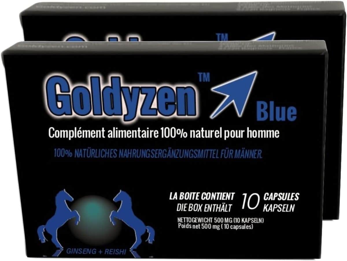Test Goldyzen Blue : compléments pour hommes au ginseng & reishi