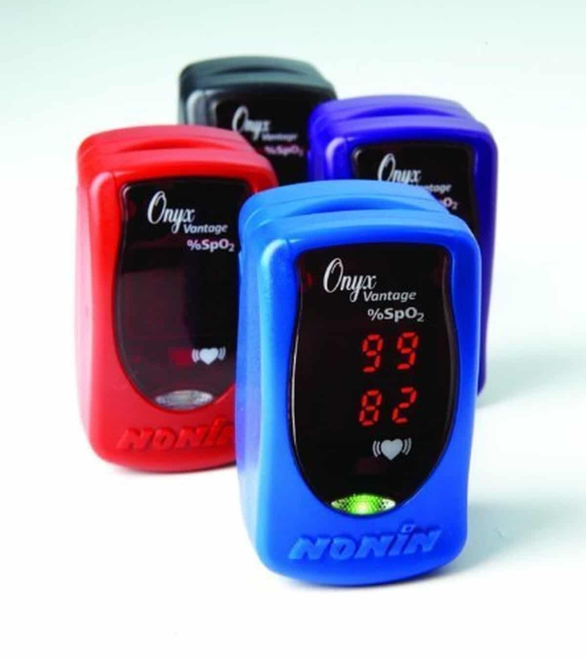 Test de l'oxymètre Nonin Onyx Vantage 9590 Bleu