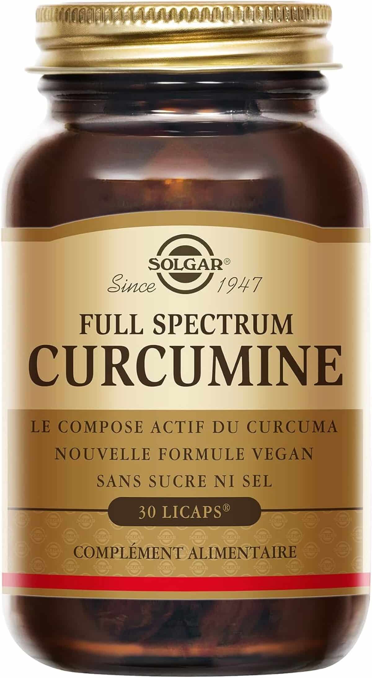 Test du complément alimentaire Solgar Full Spectrum Curcumine : qu'en penser ?