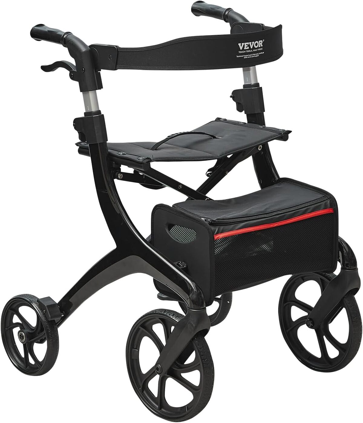 Test : déambulateur pliable VEVOR avec siège et sac
