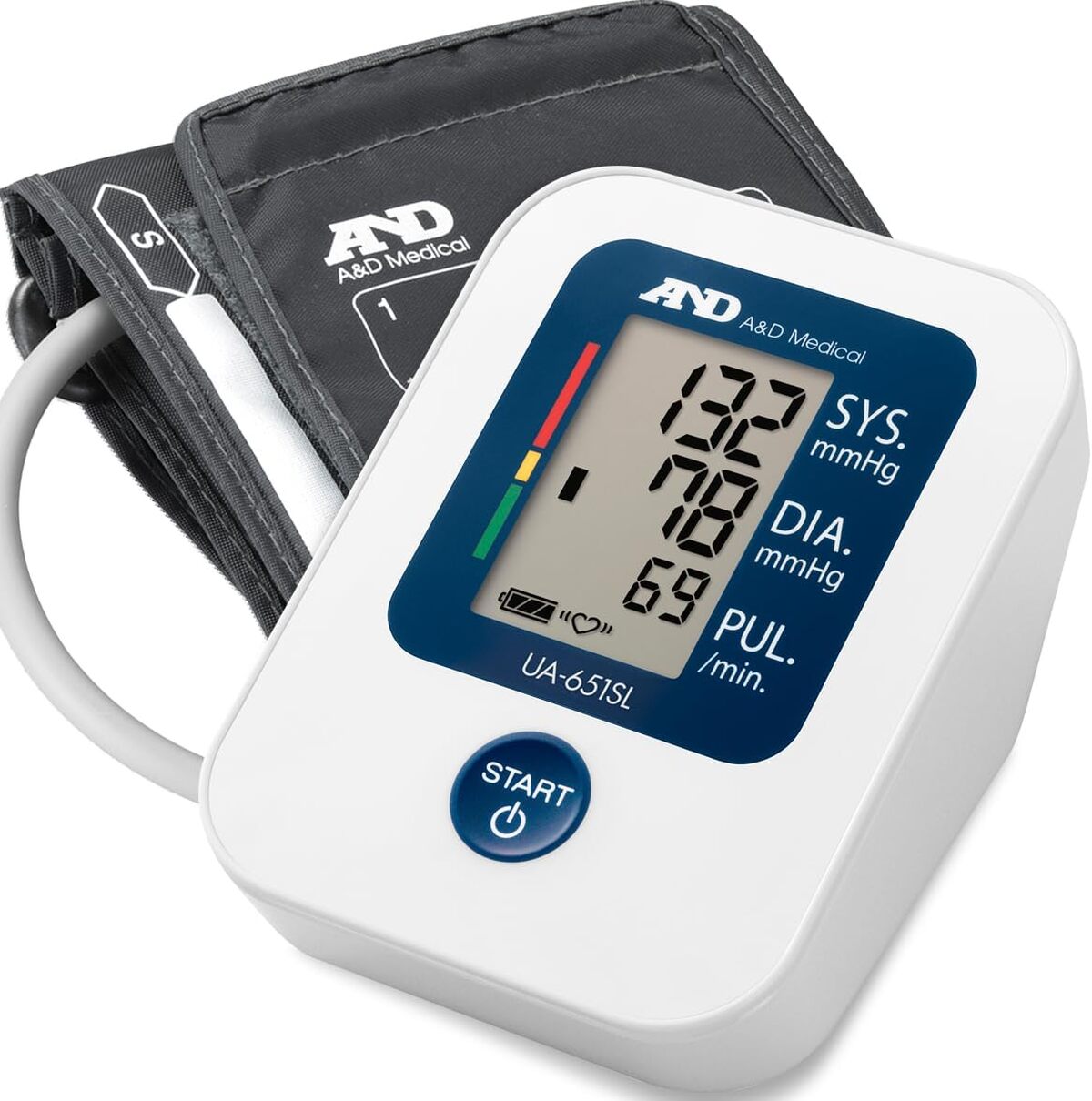 Test du tensiomètre au bras A&D Medical UA-651SL avec brassard large