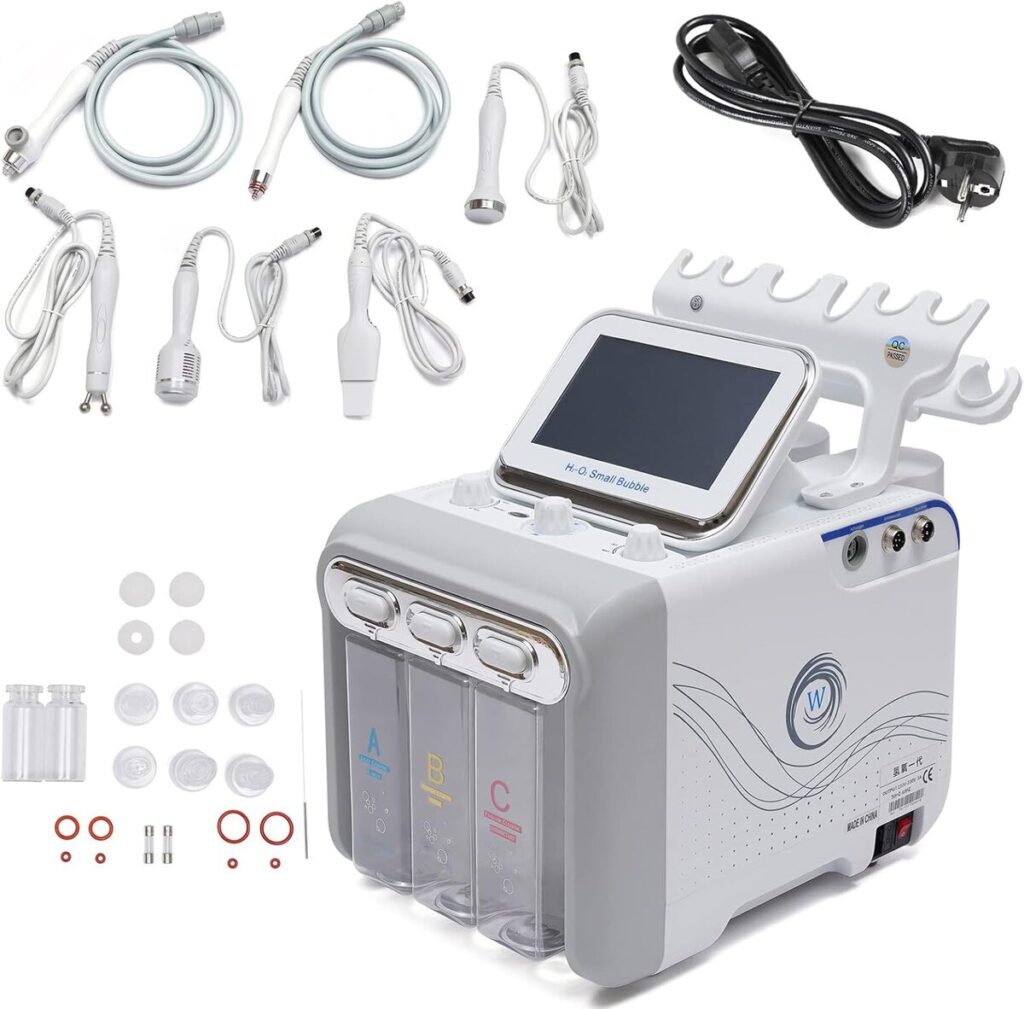 Test de l'appareil facial multifonctionnel 7 en 1 hydrogène et oxygène