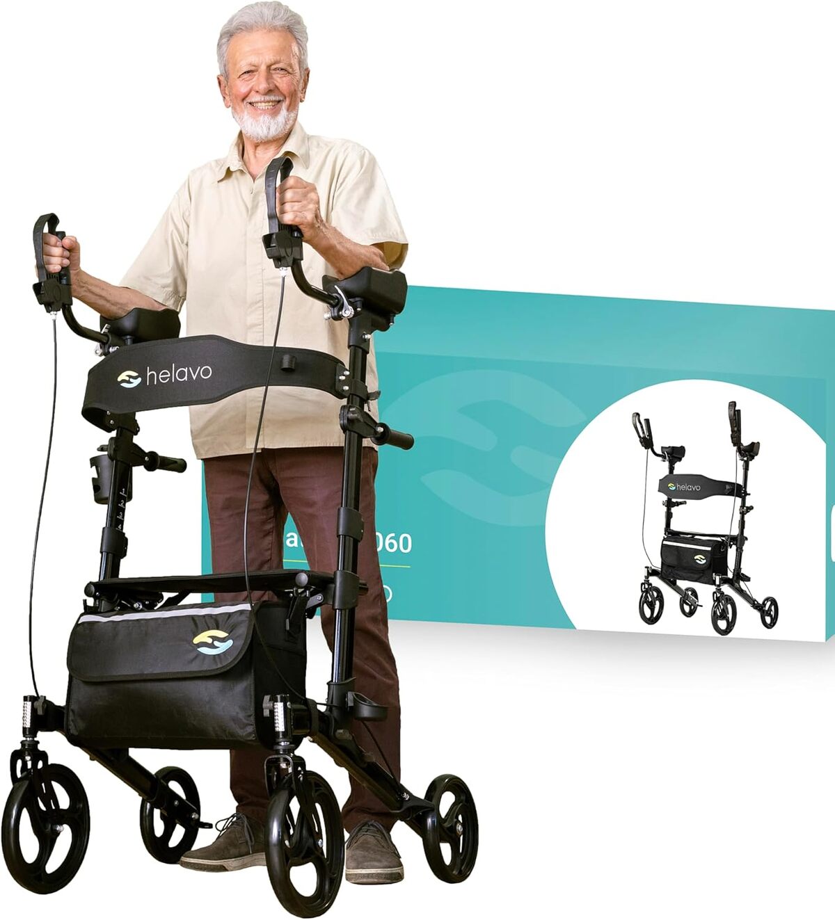 Test du déambulateur pliable Helavo pour l'arthrite : confort et légèreté