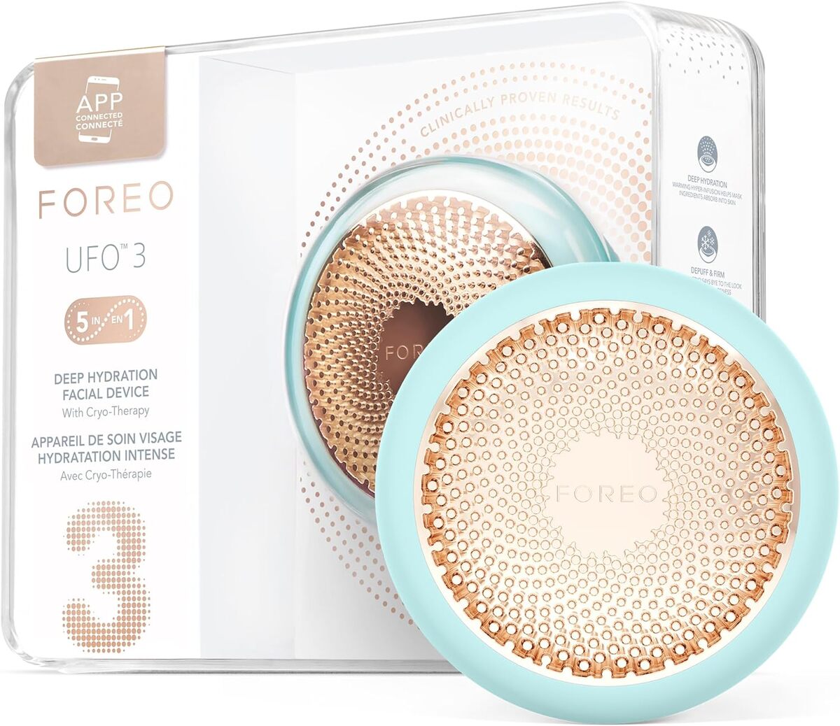 Test UFO 3 masque hydratant visage 5 en 1 Arctic Blue