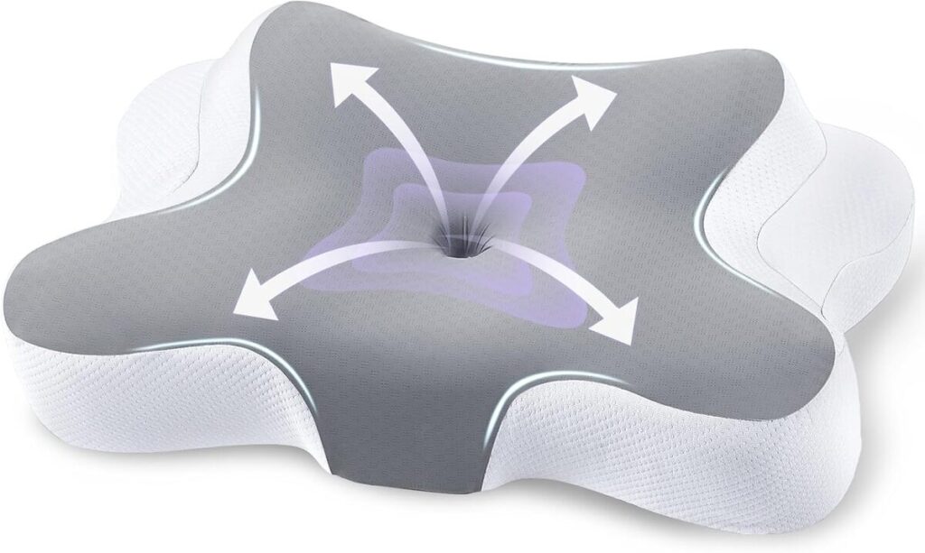 Test JINXIA oreiller cervical mémoire de forme ergonomique