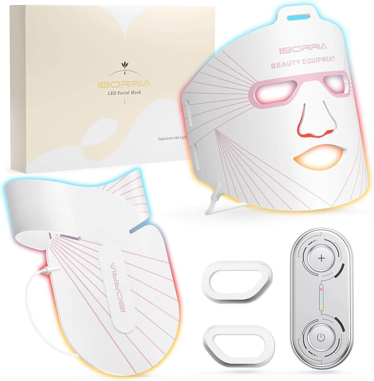 Test : masque facial LED IBORRIA, soins Ă domicile