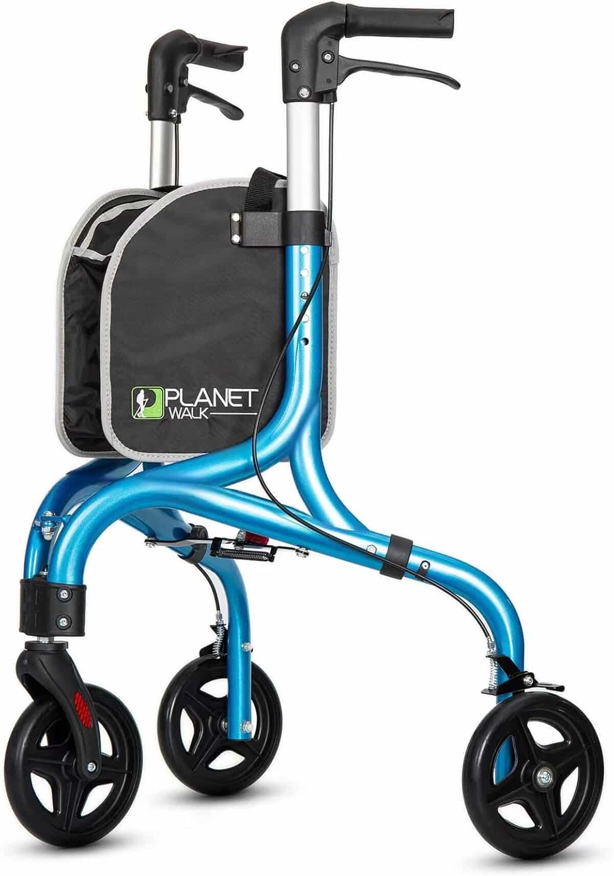 Test : déambulateur pliable ultra léger Planetwalk à 3 roues - aide à la mobilité en aluminium