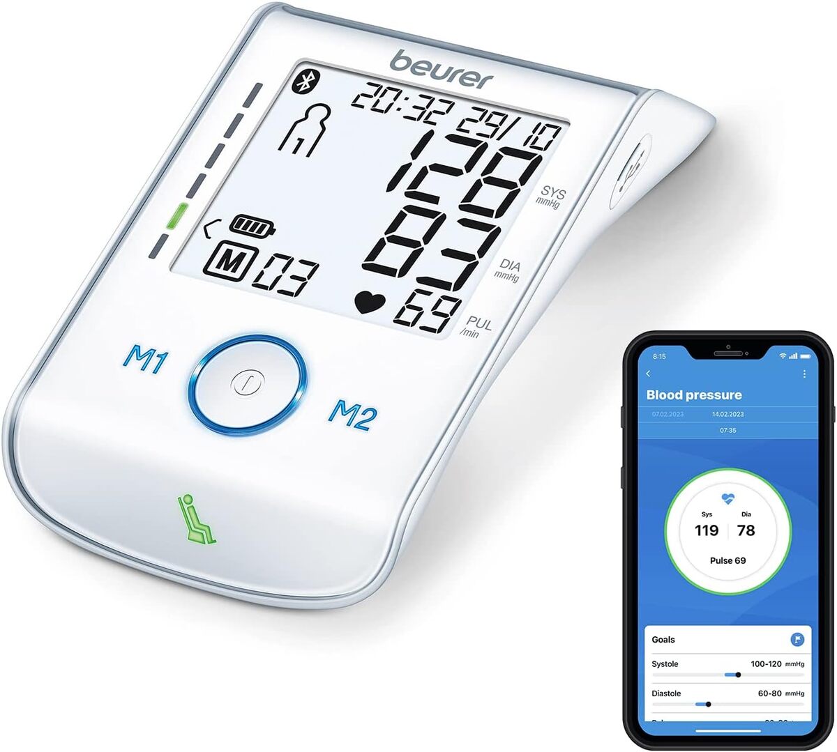 Test du tensiomètre Beurer BM 85 : indicateur de repos et connectivité app