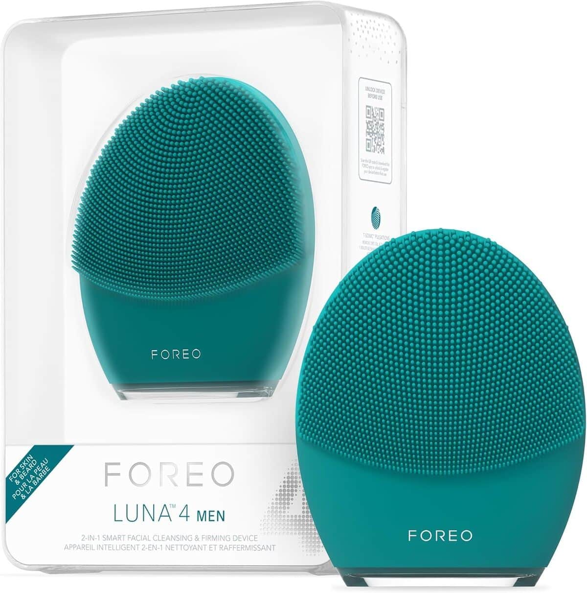Test : foreo Luna 4 Men brosse nettoyante visage et barbe