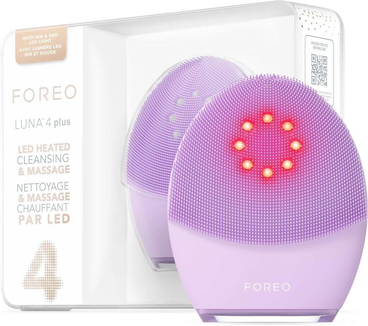 Test Foreo Luna 4 plus : brosse nettoyante silicone pour peau sensible