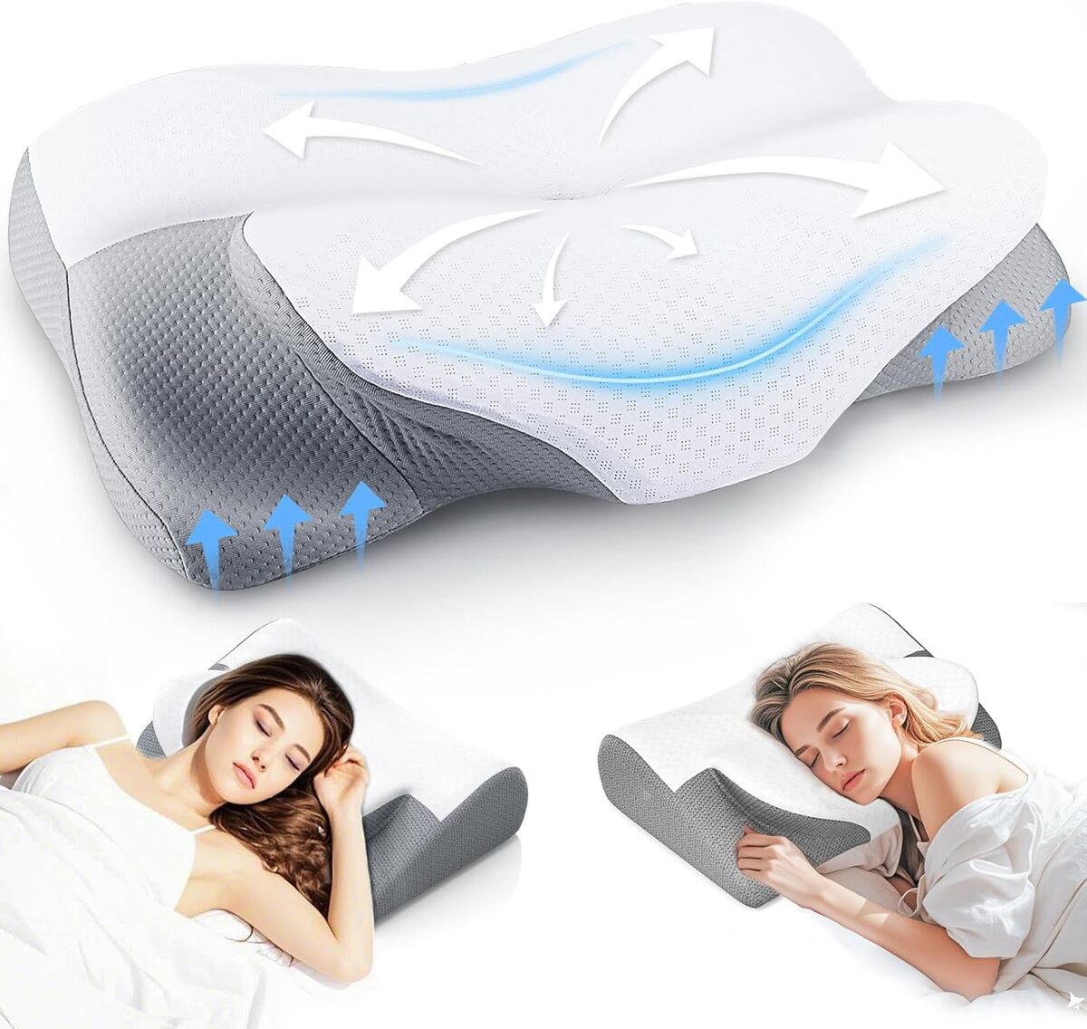 Test : oreiller cervical LUOFNI en mousse à mémoire