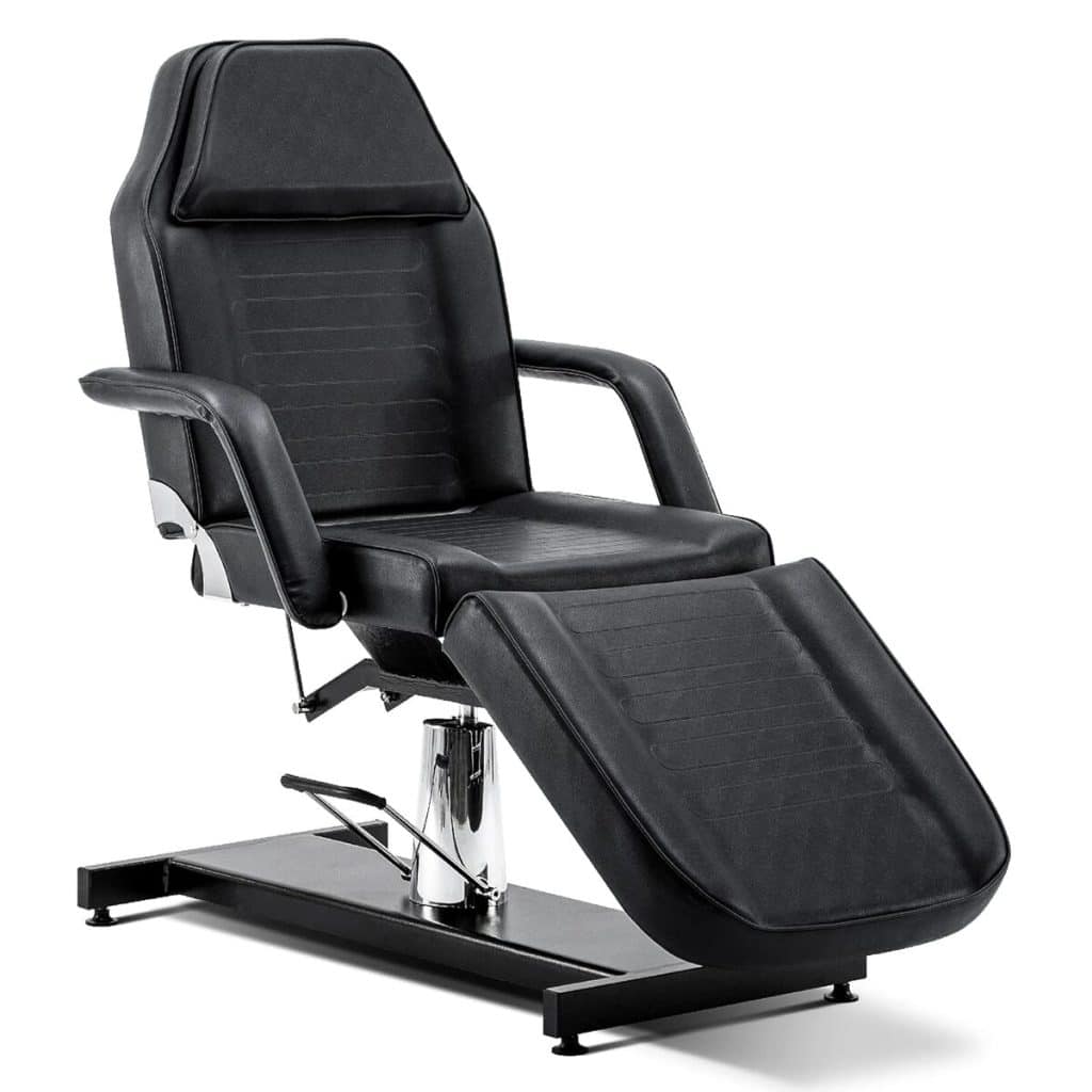 Test : table de massage hydraulique Barberpub BEAUTEK, modèle noir