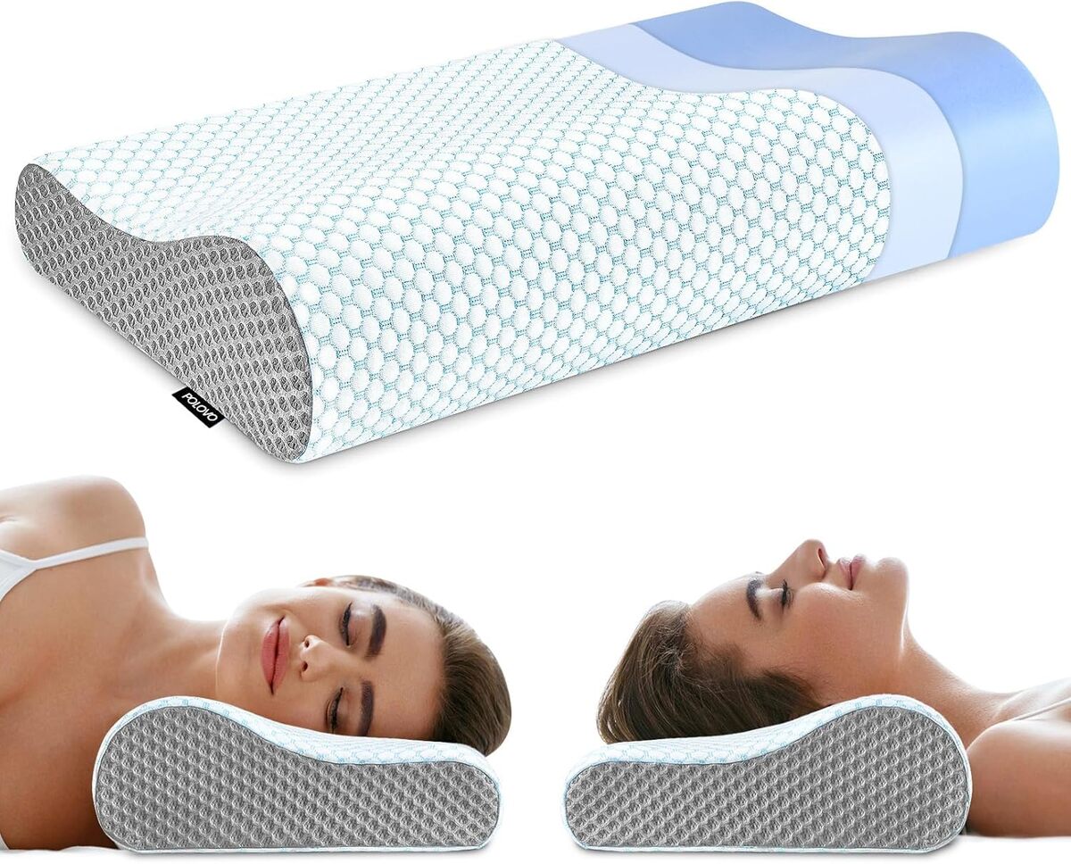 Test de l'oreiller cervical ergonomique en mousse à mémoire de forme