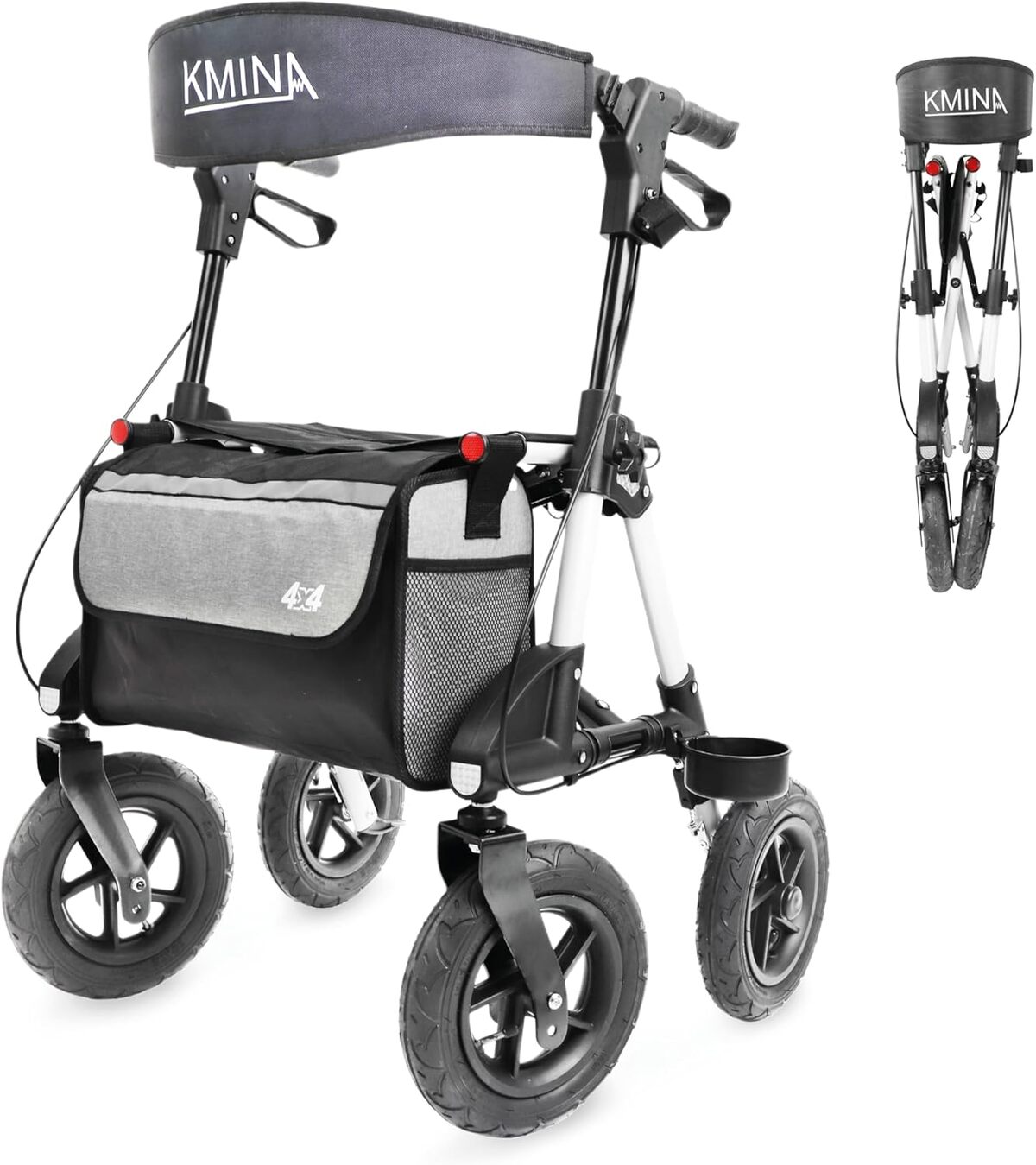 Test du rollator tout-terrain KMINA PRO : confort et robustesse sans compromis