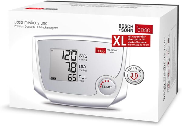 Boso medicus uno XL Tensiomètre de bras avec grand écran et brassard taille XL 32-48 cm