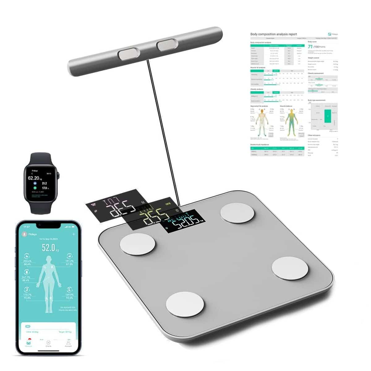 Test : balance connectée impédancemètre 8 électrodes