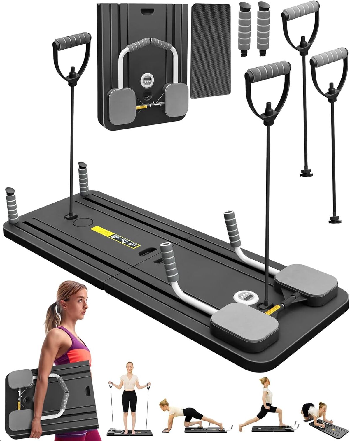 Test de la planche réformateur de pilates portable noir : votre alliée fitness multifonction