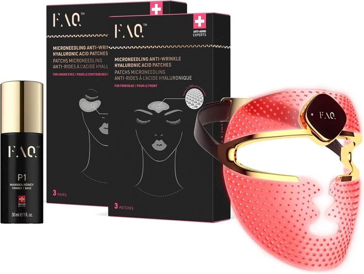 Test du masque anti-âge intelligent FAQ 202 avec LED et micro-aiguilles