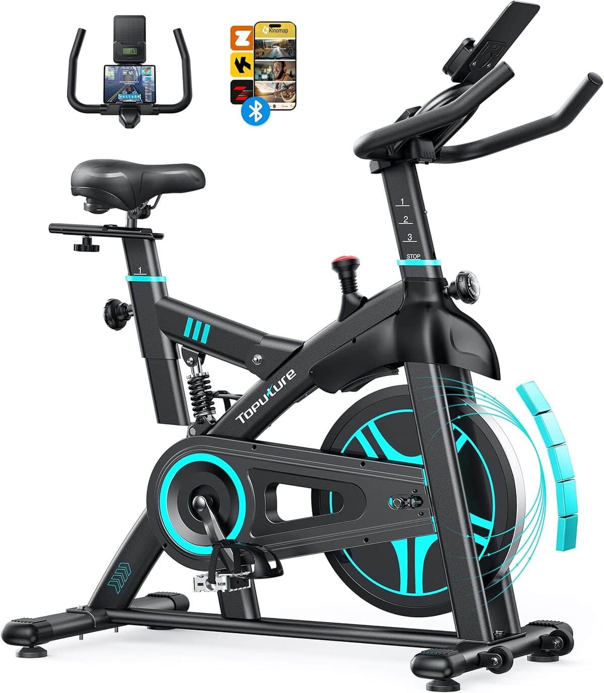 Test du vélo d'appartement connecté Toputure : performance et silence
