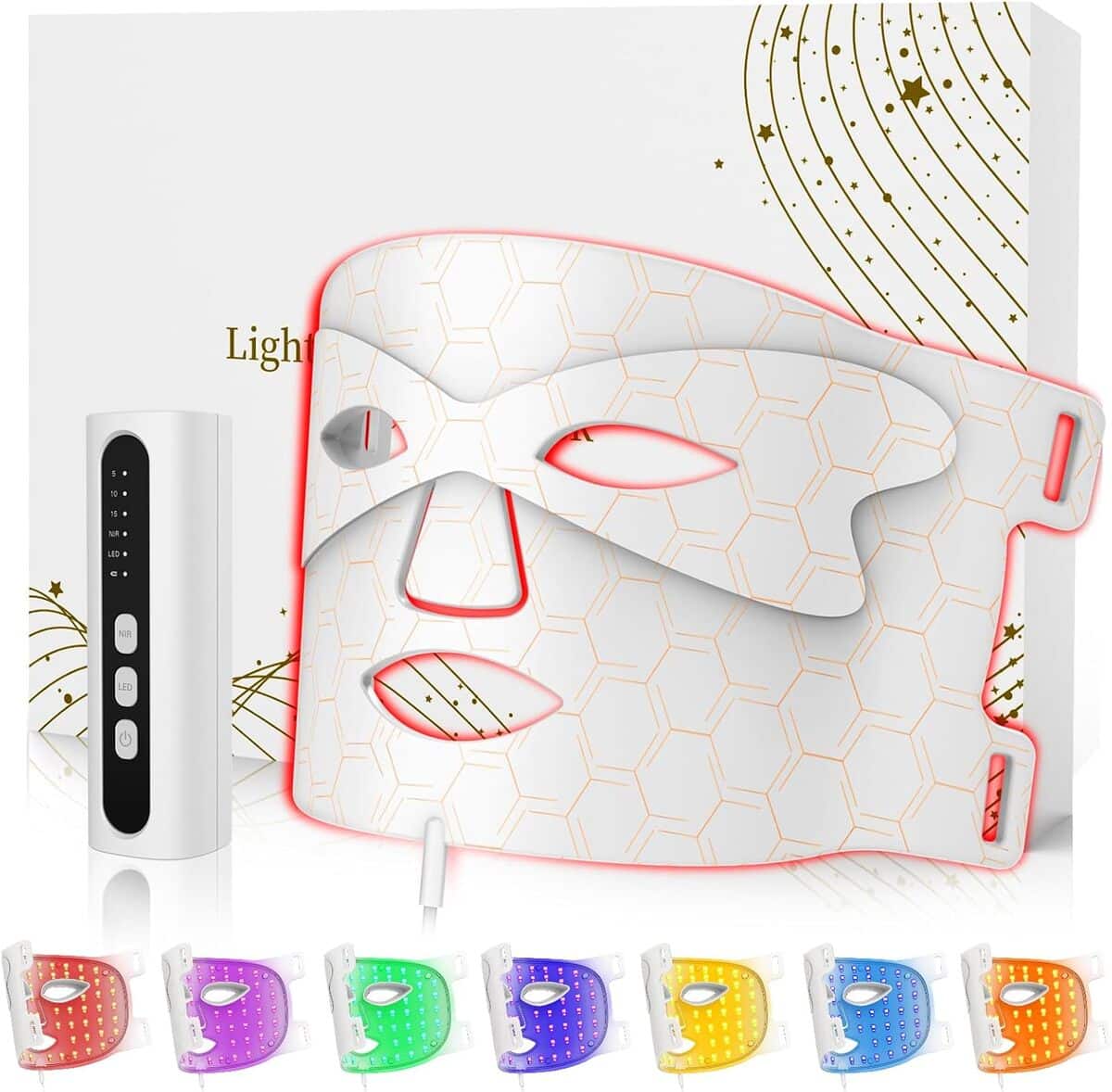 Test : kimtar masque LED visage, 7 couleurs et anti-rides