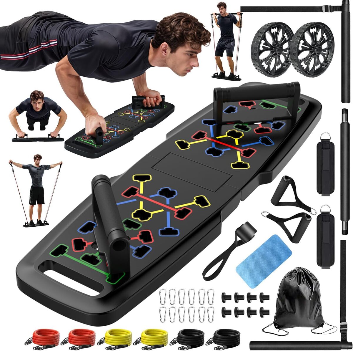 Test : planche de pompes MQRW et accessoires fitness complets
