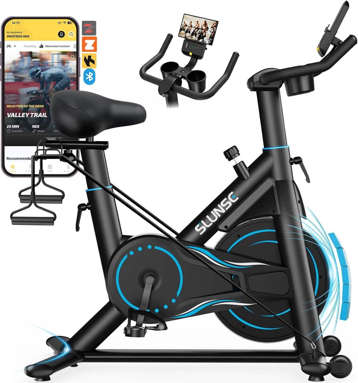 Test : vélo d'appartement Slunse avec résistance réglable