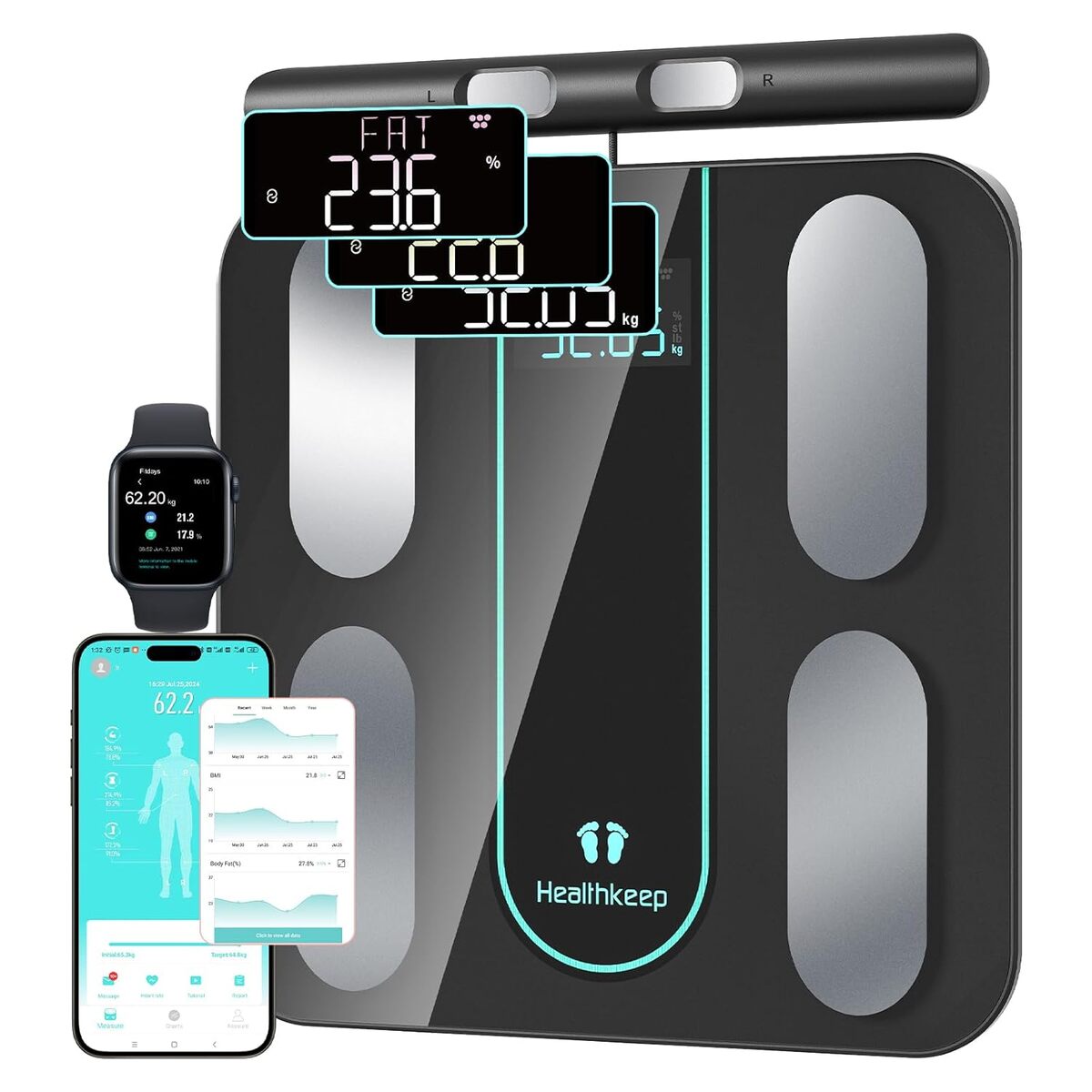 Test : balance connectée Healthkeep à impédancemètre haute précision