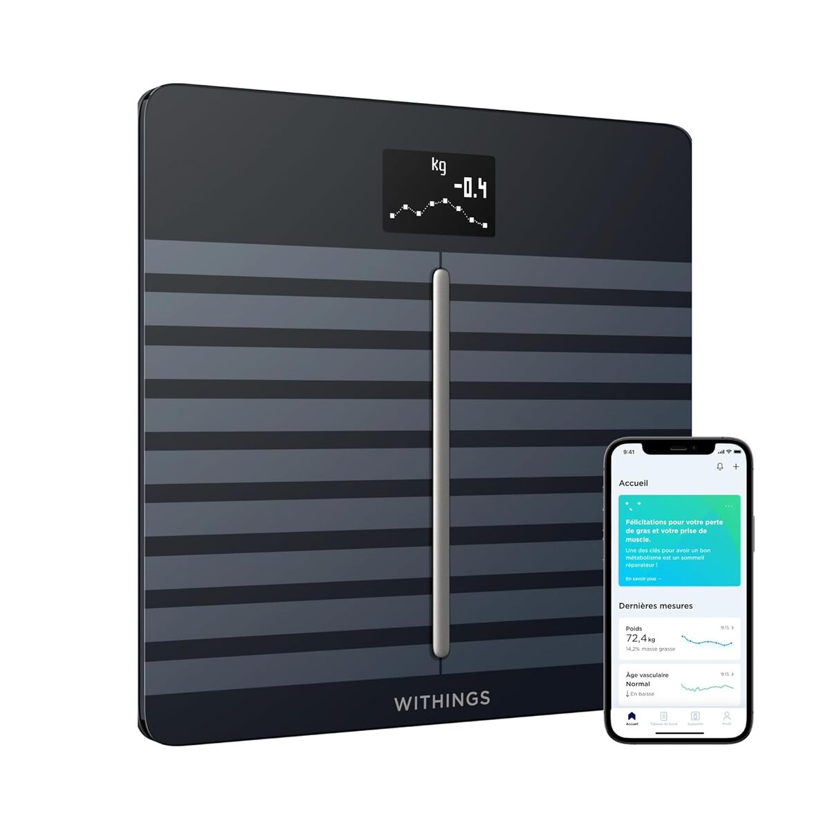 Test de la balance connectée Withings Body Comp