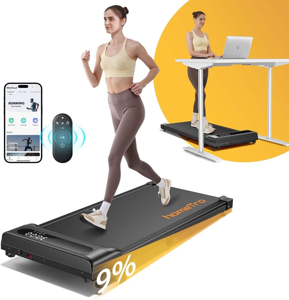 Test du homeTro tapis de course 2.5HP inclinable