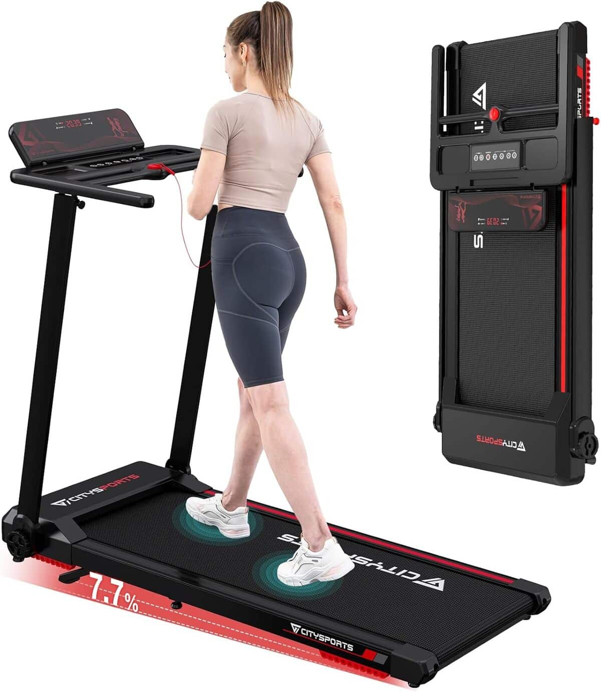 Test du tapis de course CITYSPORTS : compact et pliable