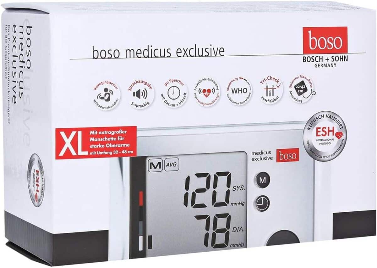 Test du tensiomètre de bras Boso Medicus Exclusive XL