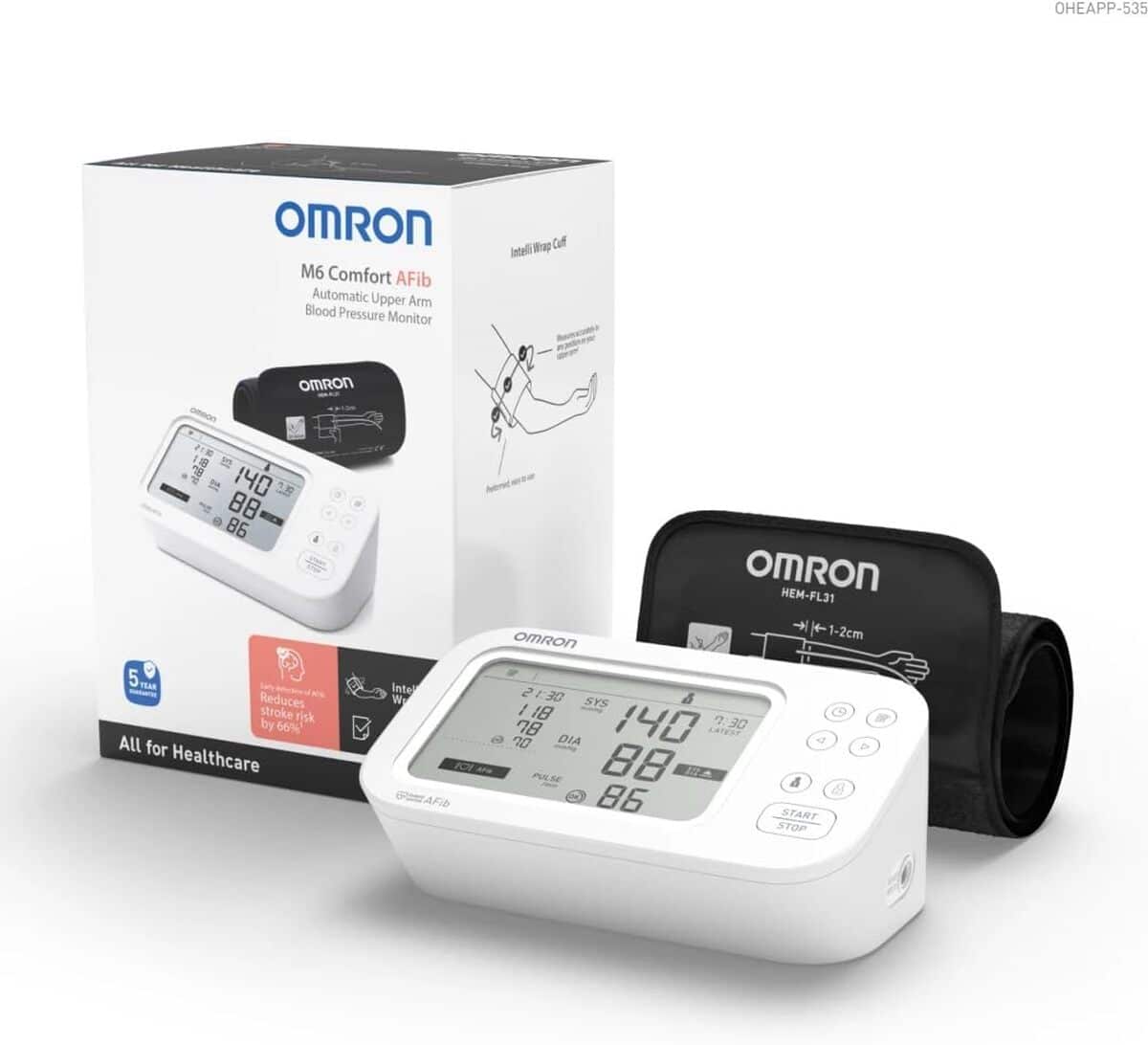 Test : tensiomètre Omron M6 Comfort, détection AFib efficace