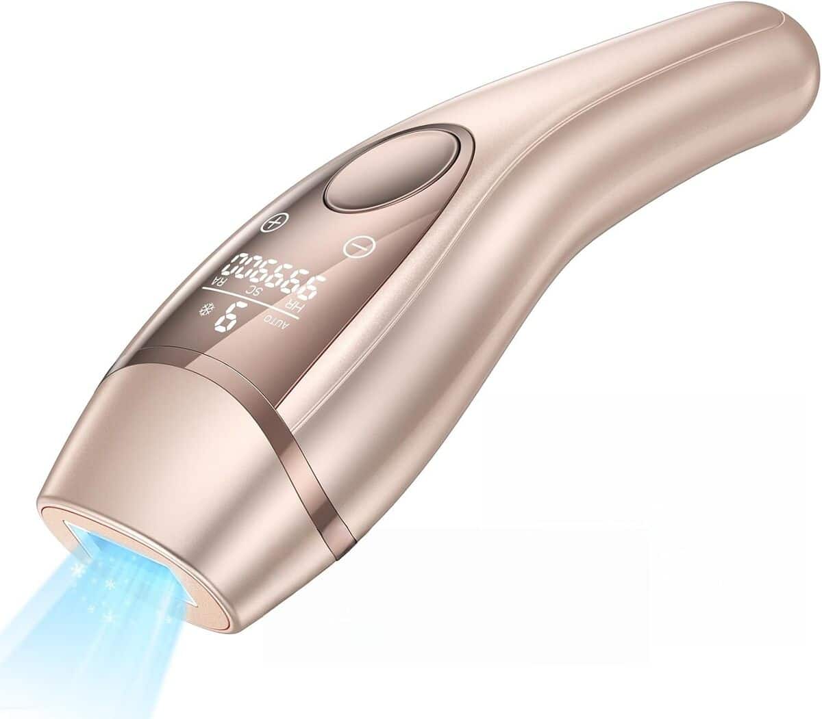 Test de l'appareil d'épilation gold indolore