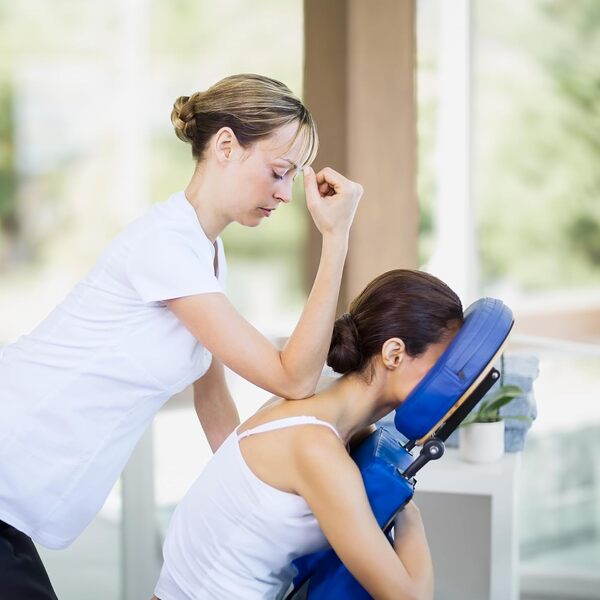 MOVIT Chaise de Massage Pliante/Chaise de Tatouage avec Sac, supporte jusqu'à 200 kg, Choix de Couleurs, Noir