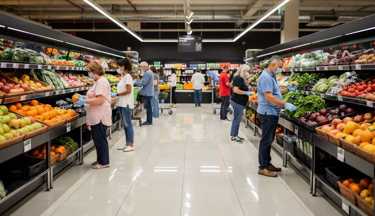 Risque de contamination lors des courses alimentaires : comment se protéger ?