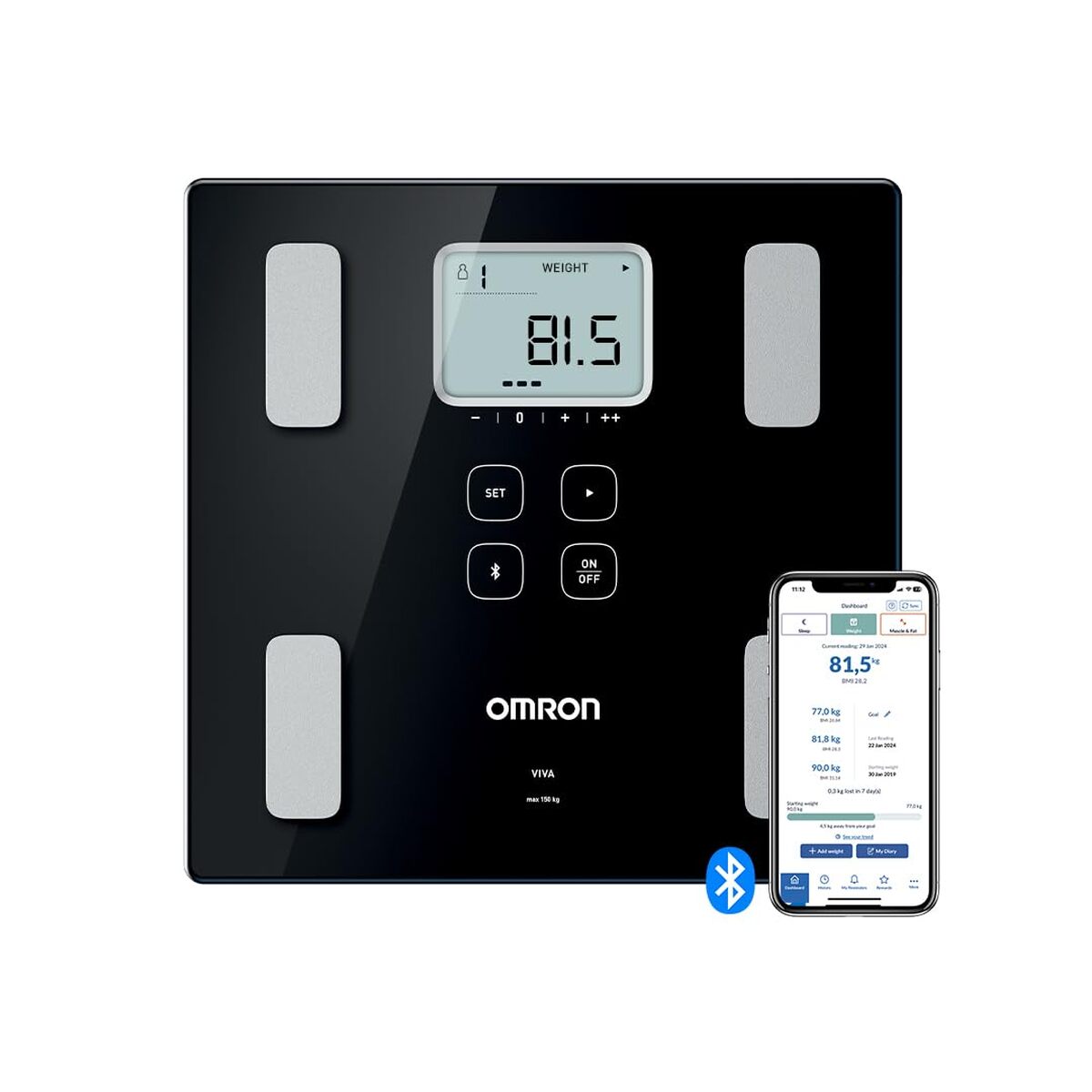 Test de la balance Omron Viva : précision et connectivité Bluetooth
