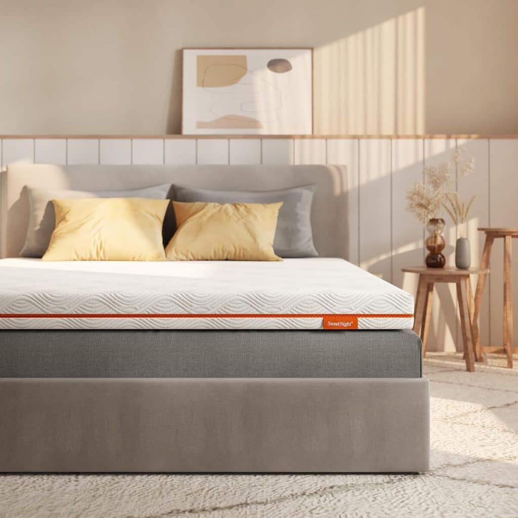 Test du surmatelas Sweetnight 90x190x10 cm en mousse à mémoire de forme