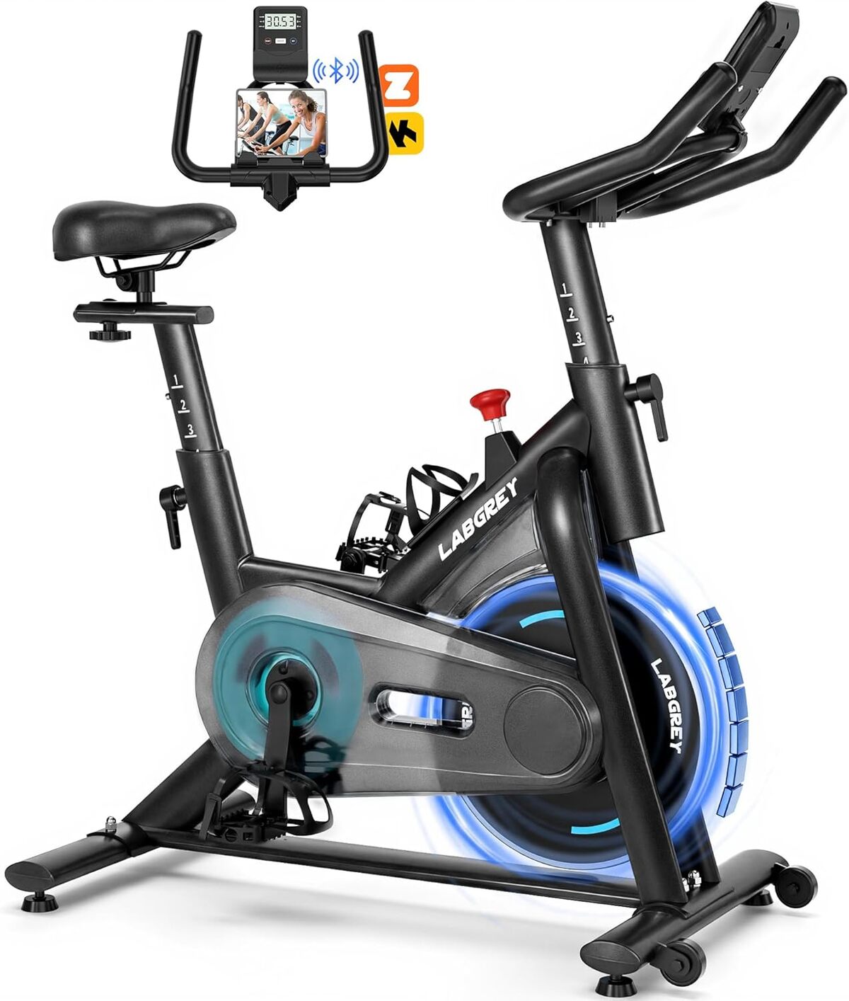 Test du vélo d'exercice LABGREY magnétique et silencieux