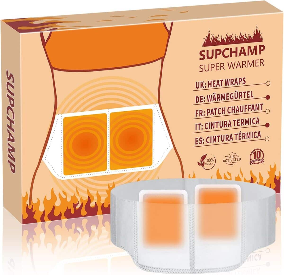 Test : patch chauffant 10h pour le dos