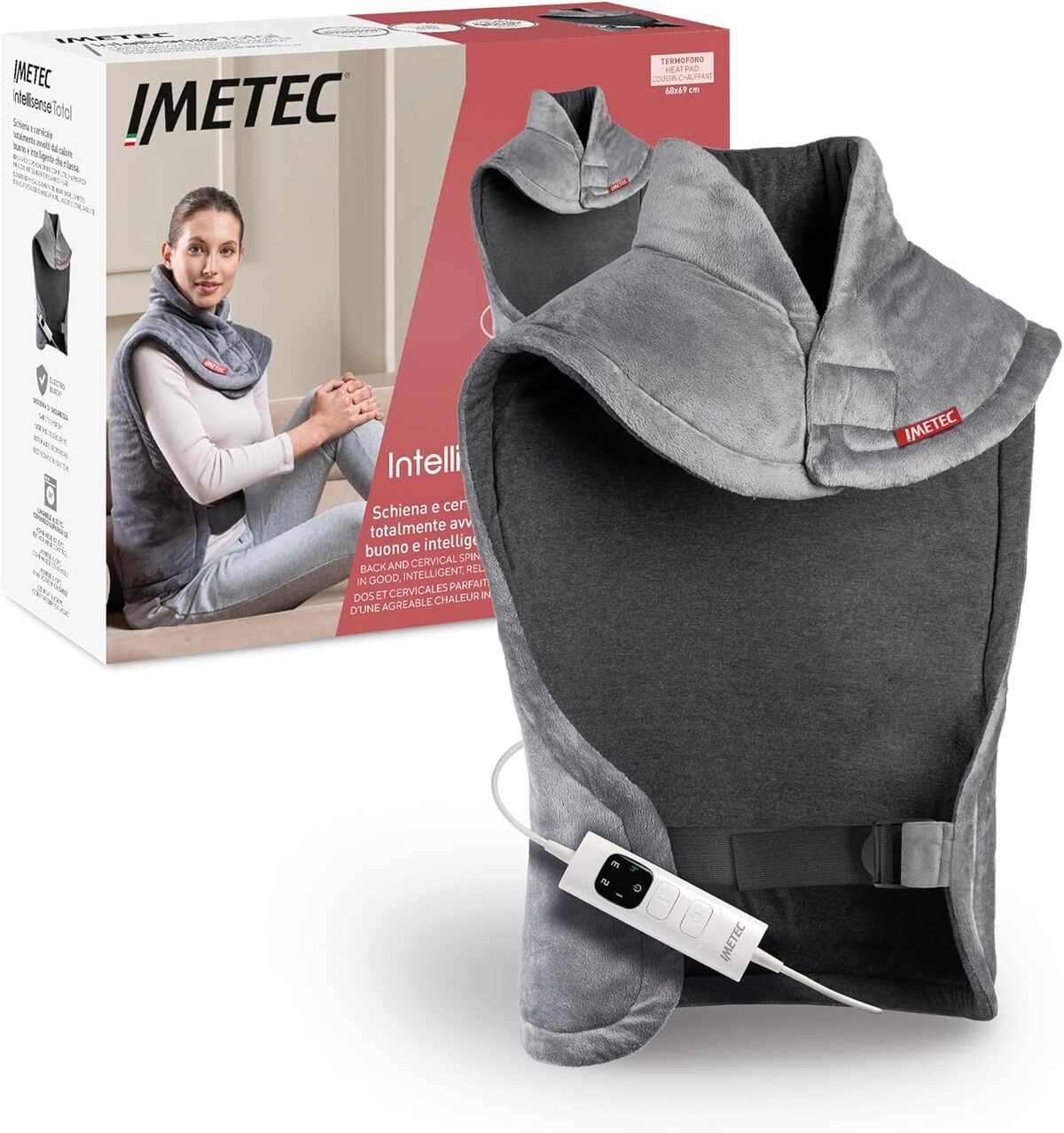 Test du coussin chauffant Imetec : détente lombaire rapide et efficace