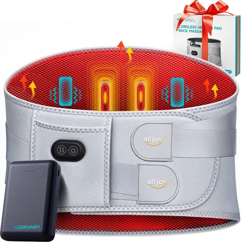 Test du masseur ALLJOY : coussin chauffant sans fil 3 en 1