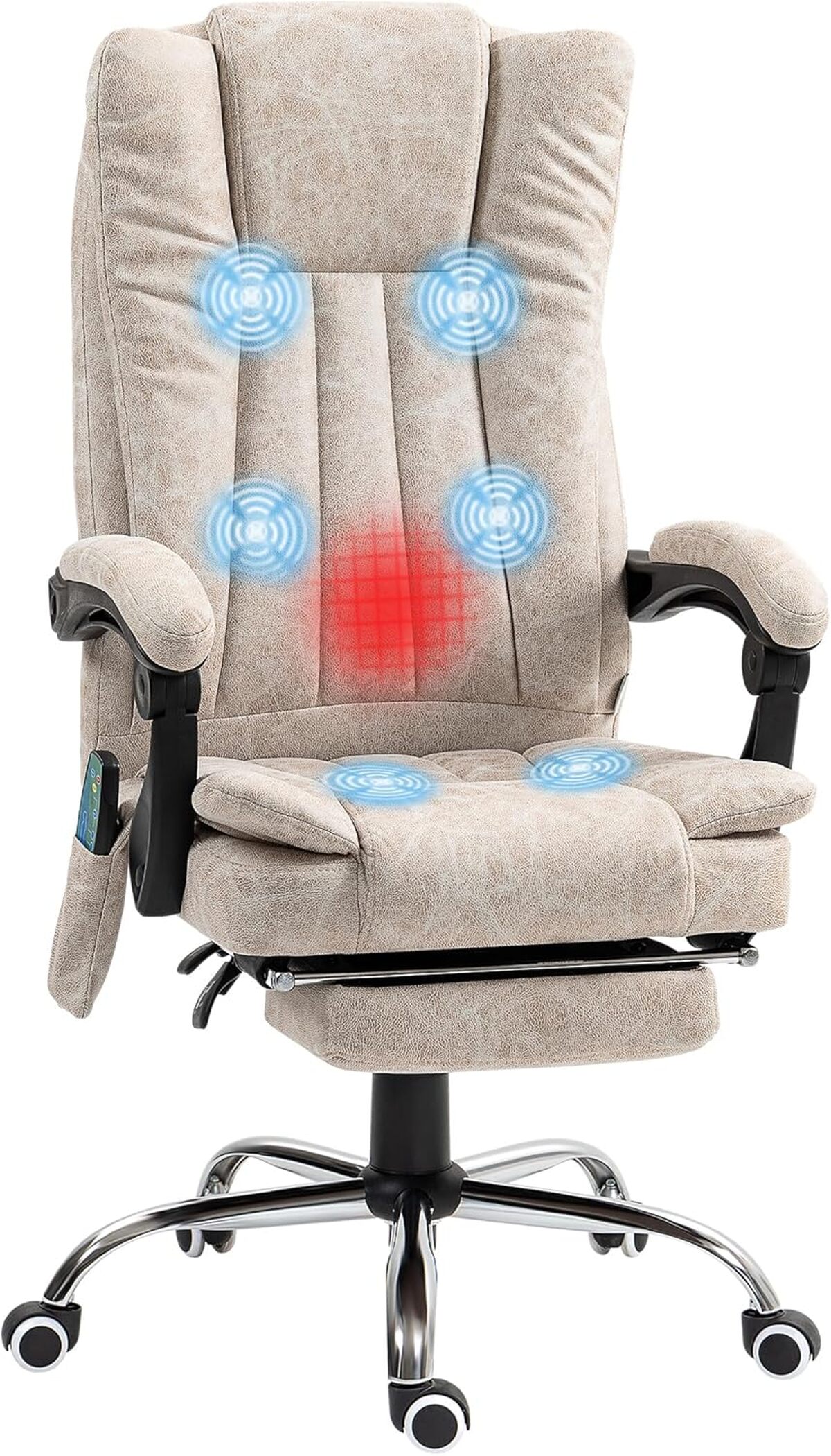 Test : fauteuil de bureau massant Vinsetto pivotant 360°