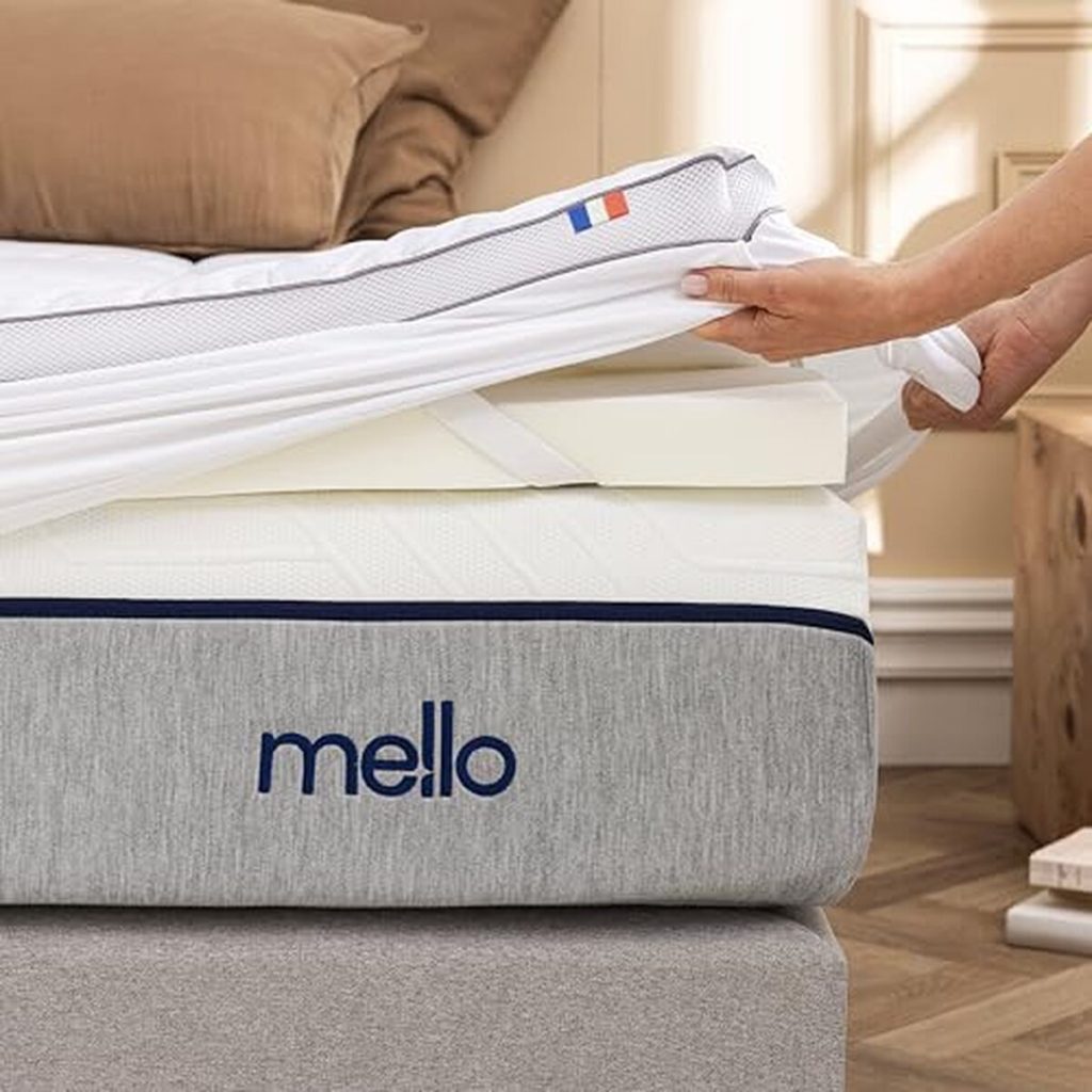 Test du surmatelas mello Duo 8cm : soutien moelleux et confort made in France